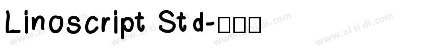 Linoscript Std字体转换